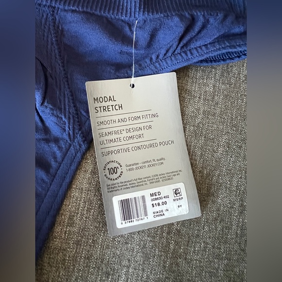 🩲 NEW! BLUE JOCKEY MEDIUM THONG - Picture 3 of 5